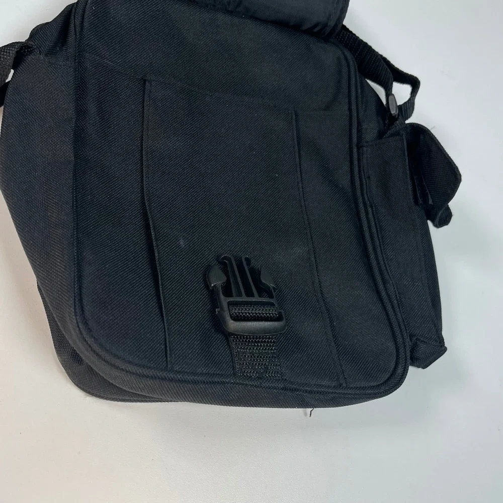 Rockport Crossbody Bag Black Small Canvas Utility Messenger